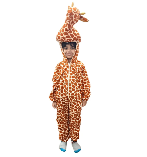 African Giraffe Tall Animal Kids Fancy Dress Costume