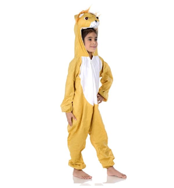 Lion Sher Wild Animal Kids Fancy Dress Costume for School Competitions | Indian - Image 3