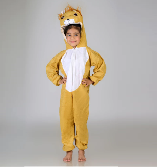 Lion Sher Wild Animal Kids Fancy Dress Costume for School Competitions | Indian