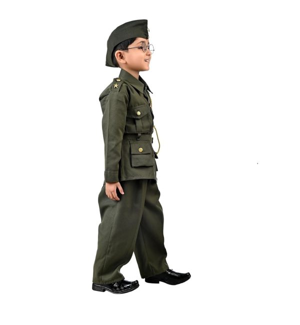 UTSAV DRESSWALA subhash chandra bose National Hero Freedom Fighter Kids Fancy Dress Costume - Image 2